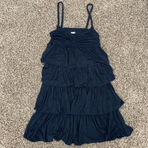Jcrew modal (so soft!) tiered dress with shelf bra